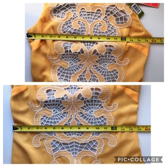 GIANNI BINI Yellow Evelyn Mini Dress NWT - Picture 8 of 8